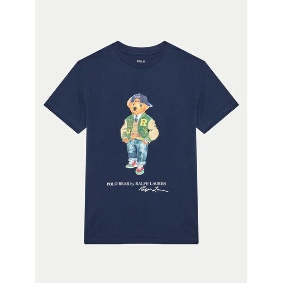 NWT Polo RALPH LAUREN BOYS BEAR SHIRT,  6,8   POLO BEAR T SHIRT JERSEY - Picture 2 of 7